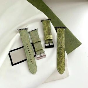 Apple Watch Band, High Quality Genuine Leather iWatch Strap - Light Green